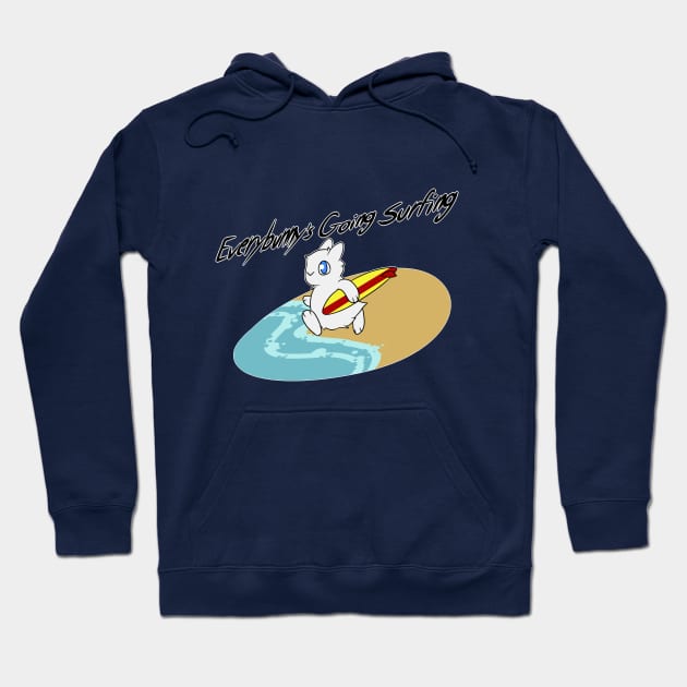 Everybunny's Going Surfing Hoodie by SpacedHam